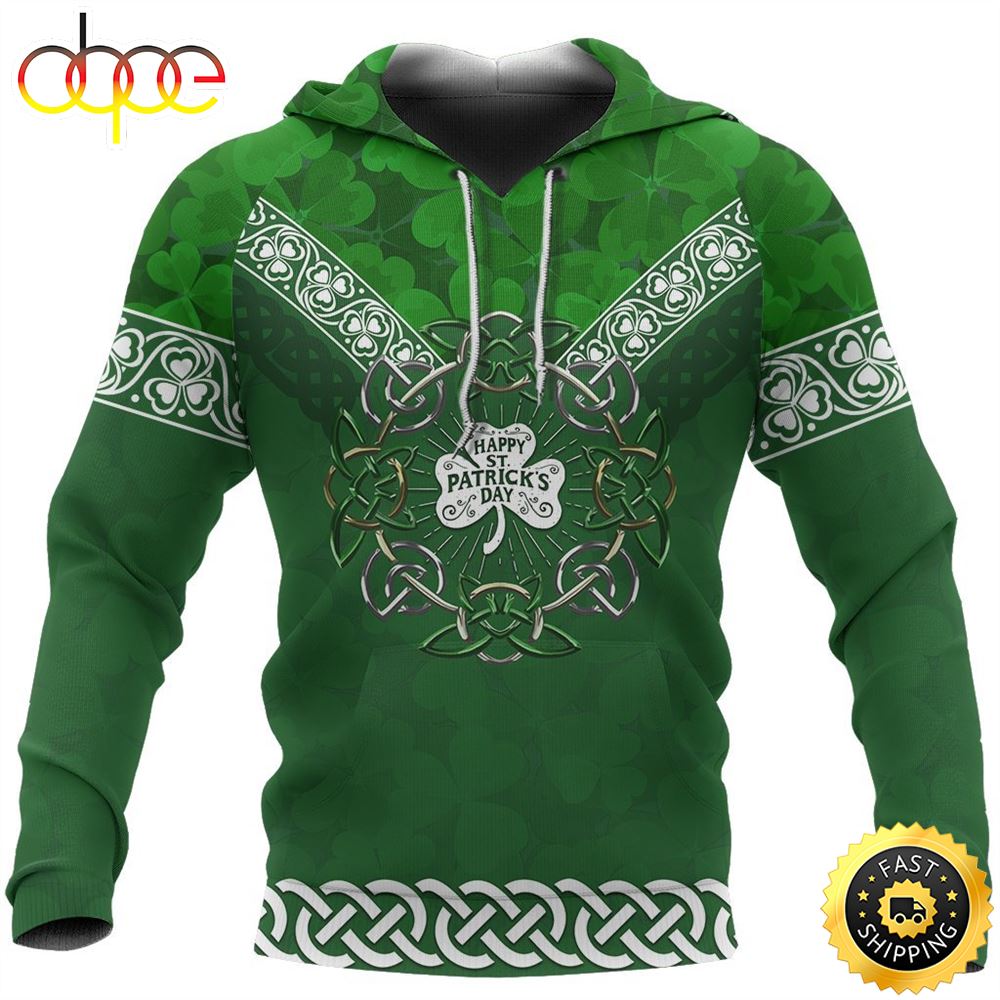 Irish Celtic Shamrock 3D All Over Print Shirt Pmrjpq