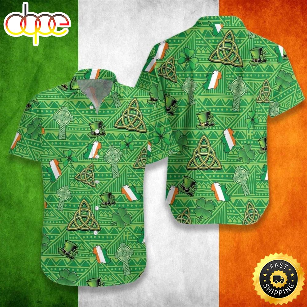 Irish Saint Patrick?s Day Patricksday Gifts Aloha Hawaiian Shirts
