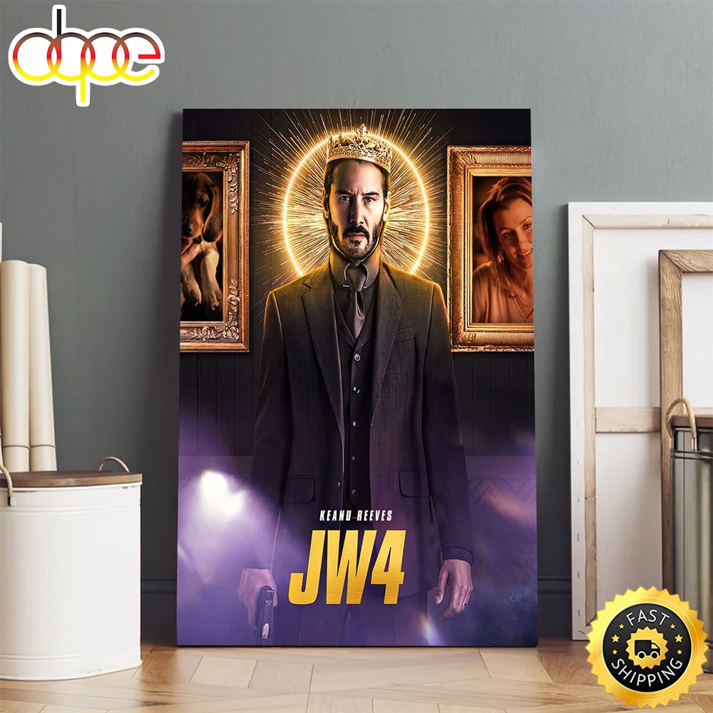 John Wick Chapter 4 Keanu Reeves Poster Canvas