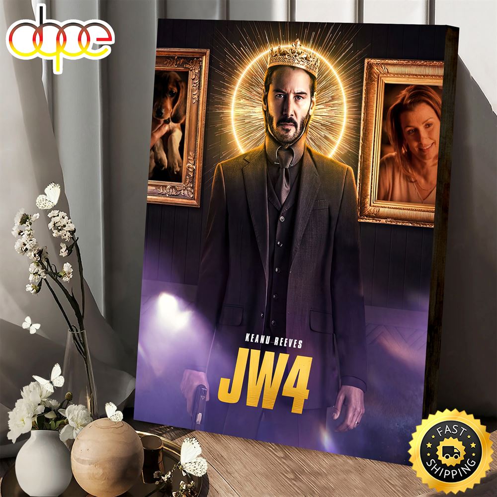 John Wick Chapter 4 Keanu Reeves Poster Canvas