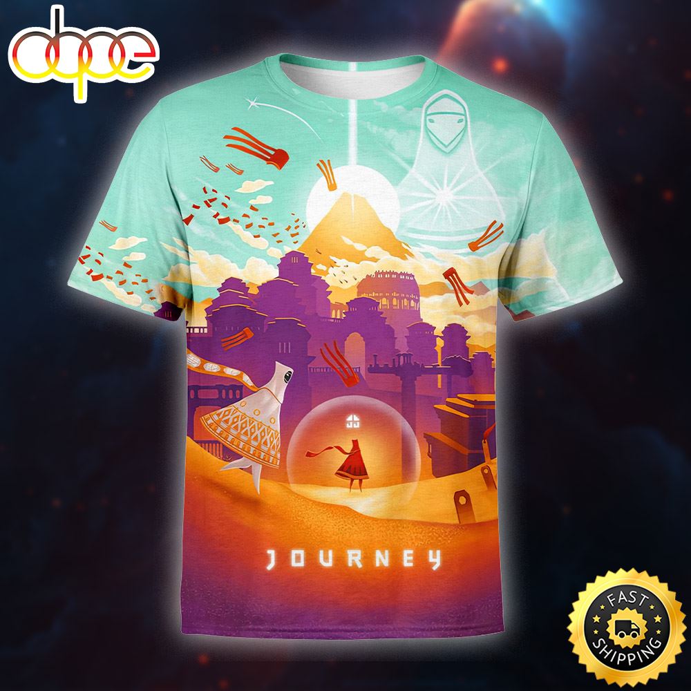 Journey On Steam Adventure In The Harsh World Poster 3d T Shirt All Over Print Shirts