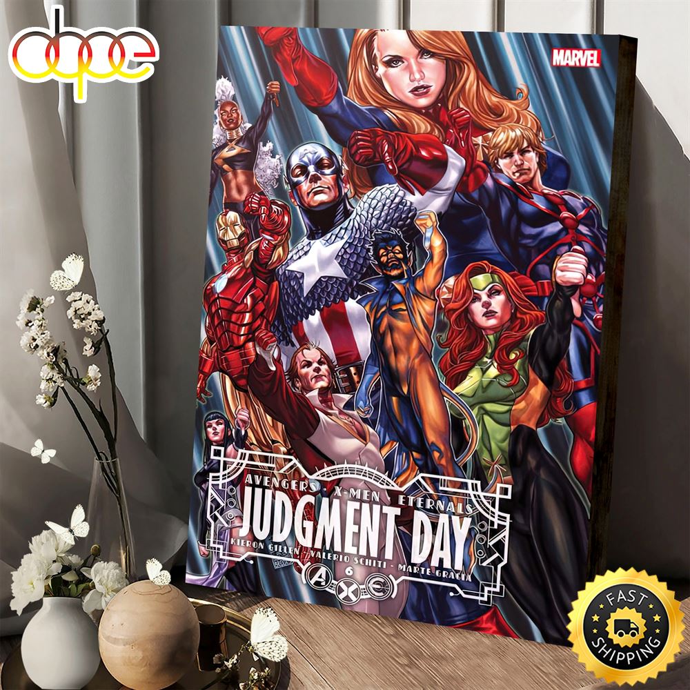 Judgment Day Avengers X Men Enternals Poster Canvas