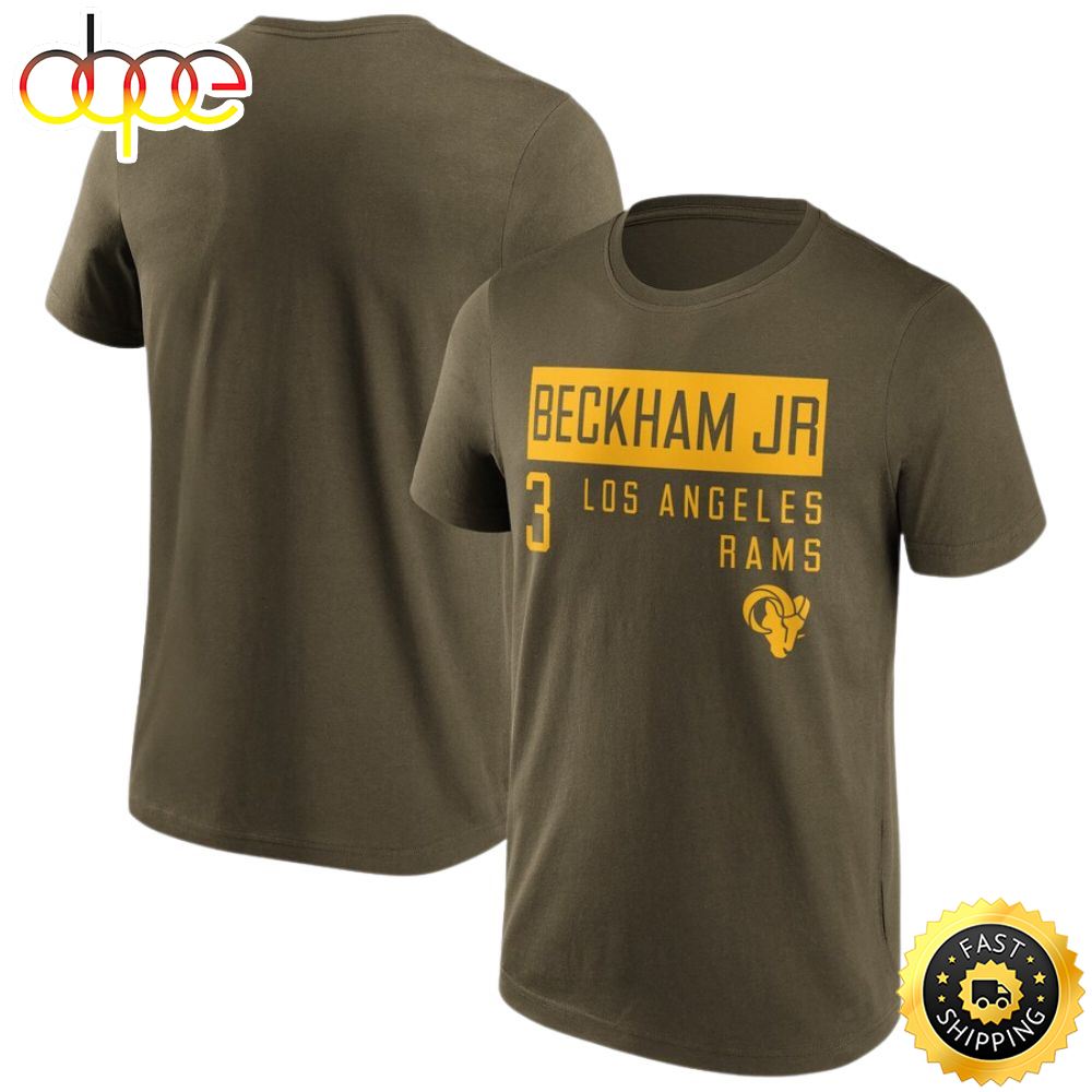 Los Angeles Rams Fashion Odell Beckham Jr 3 Mens T Shirt