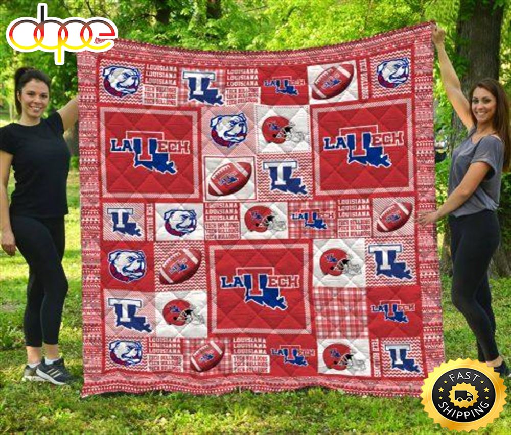Louisiana Tech Bulldogs NFL Quilt Blanket