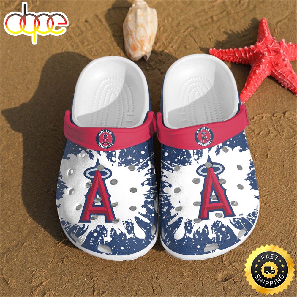 MLB Football Sports Logo Los Angeles Angel Crocs Clog Shoes