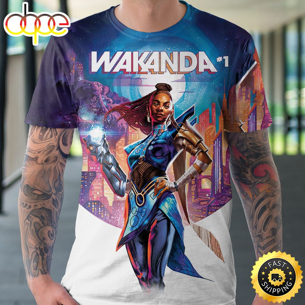 Marvel Wakanda Shuri Poster All Over Print Shirt
