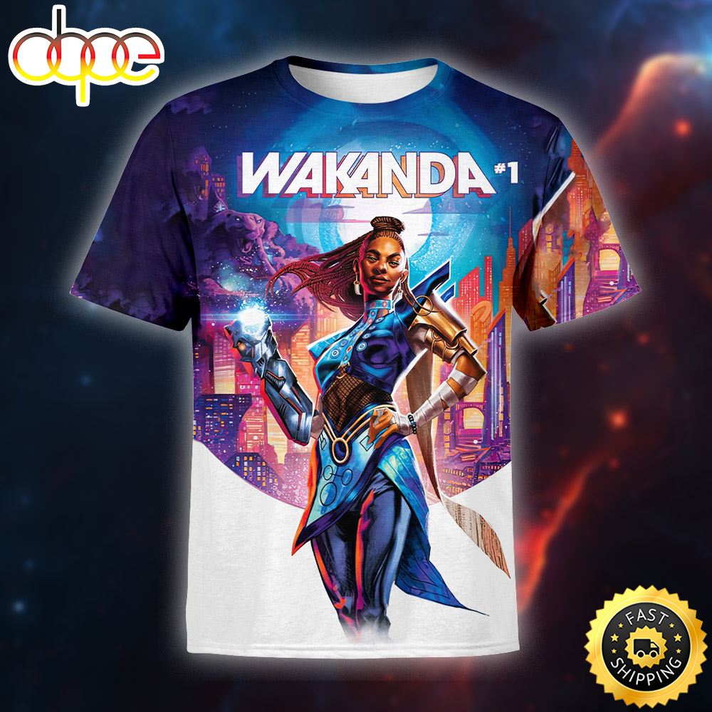 Marvel Wakanda Shuri Poster All Over Print Shirt