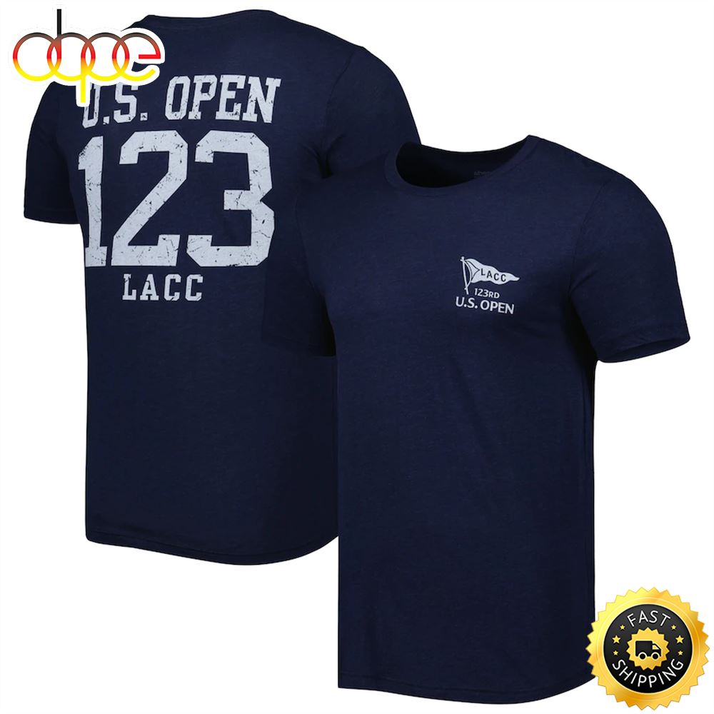 Men's 2023 U.S. Open Ahead Navy Instant Classic Tri-Blend  T-shirt