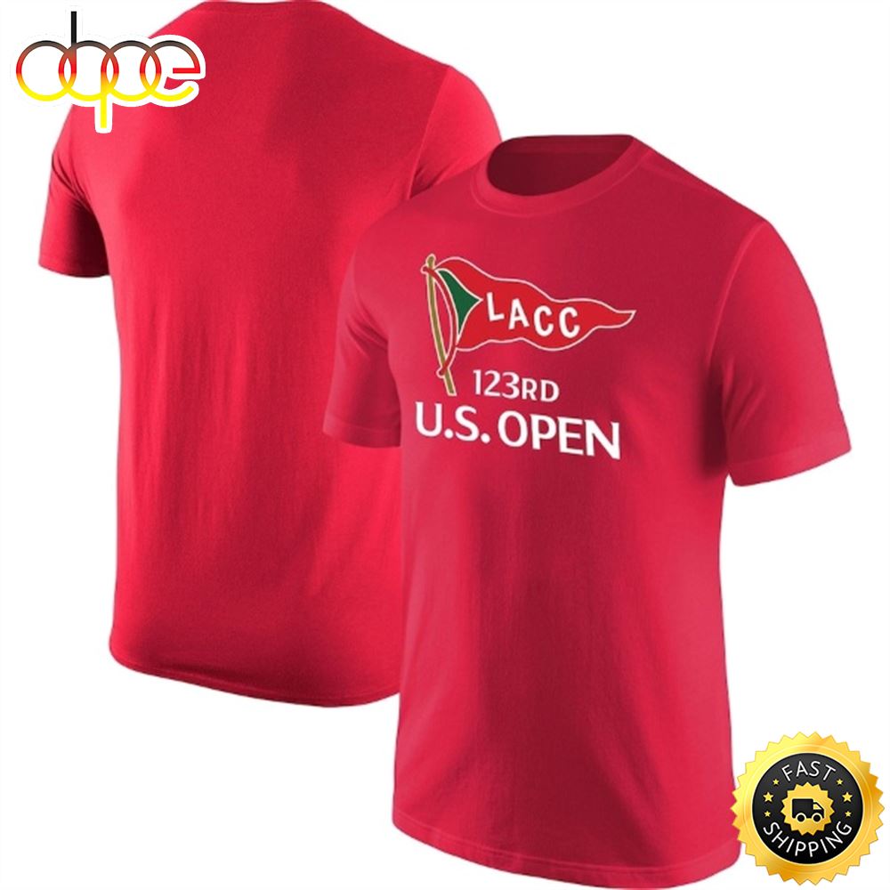 Men S 2023 U.S. Open Red Core T Shirt
