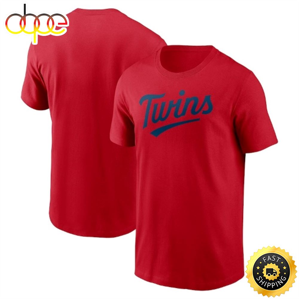 Minnesota Twins 2023 Wordmark Red T Shirt