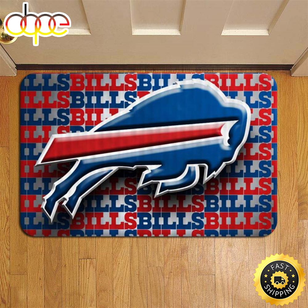 NFL Football Buffalo Bills NFL Football Doormat Foot Rug Door Mat Steps