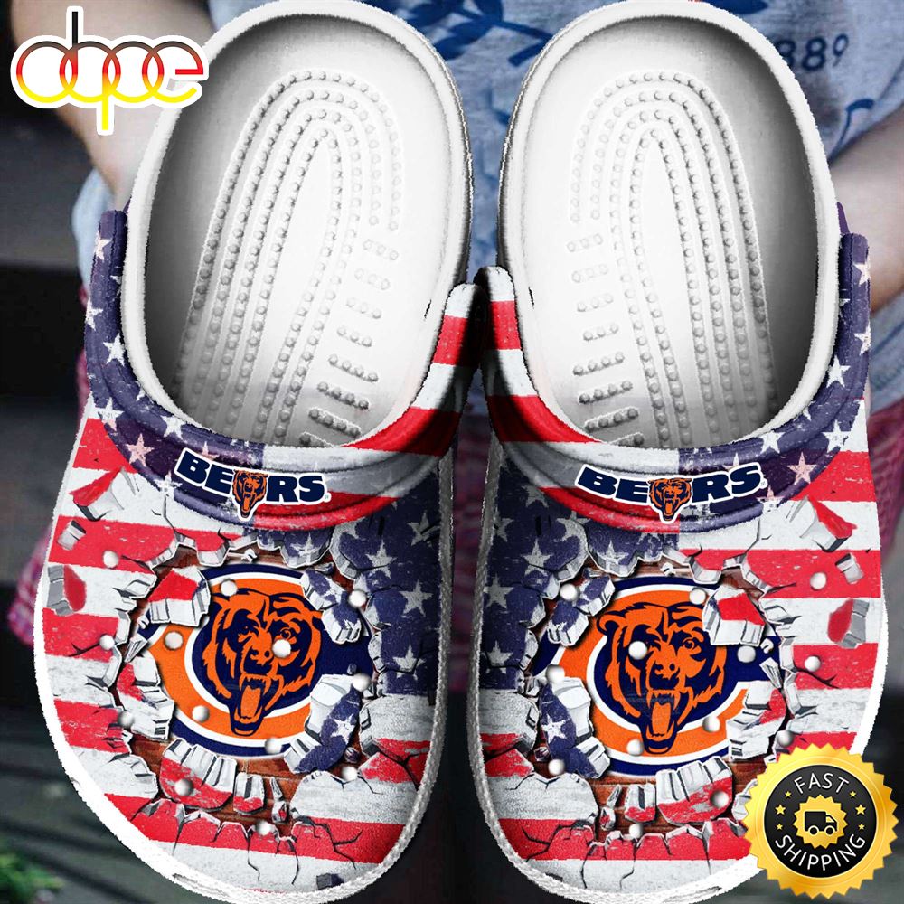 Astros Personalized HAstros Baseball Ripped American Flag Clog