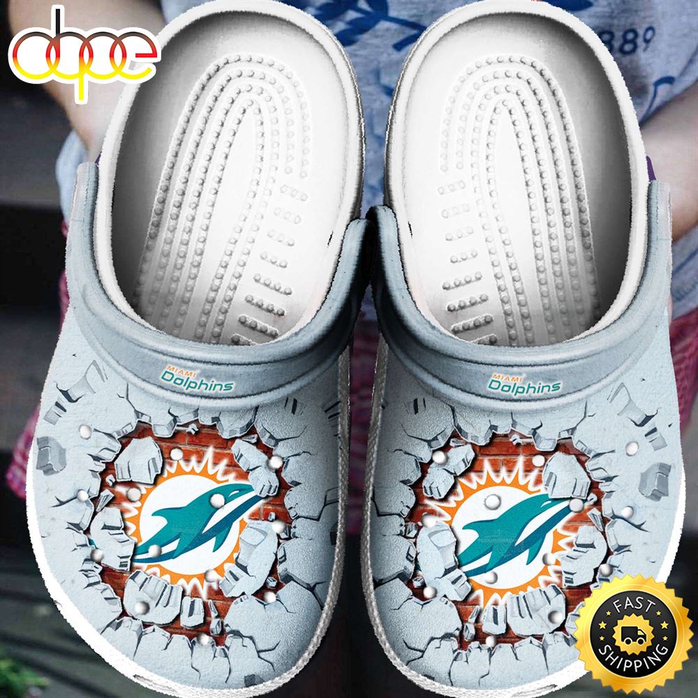 NFL Football Sports Miami Dophin Tide Crocs Clog Shoes – 