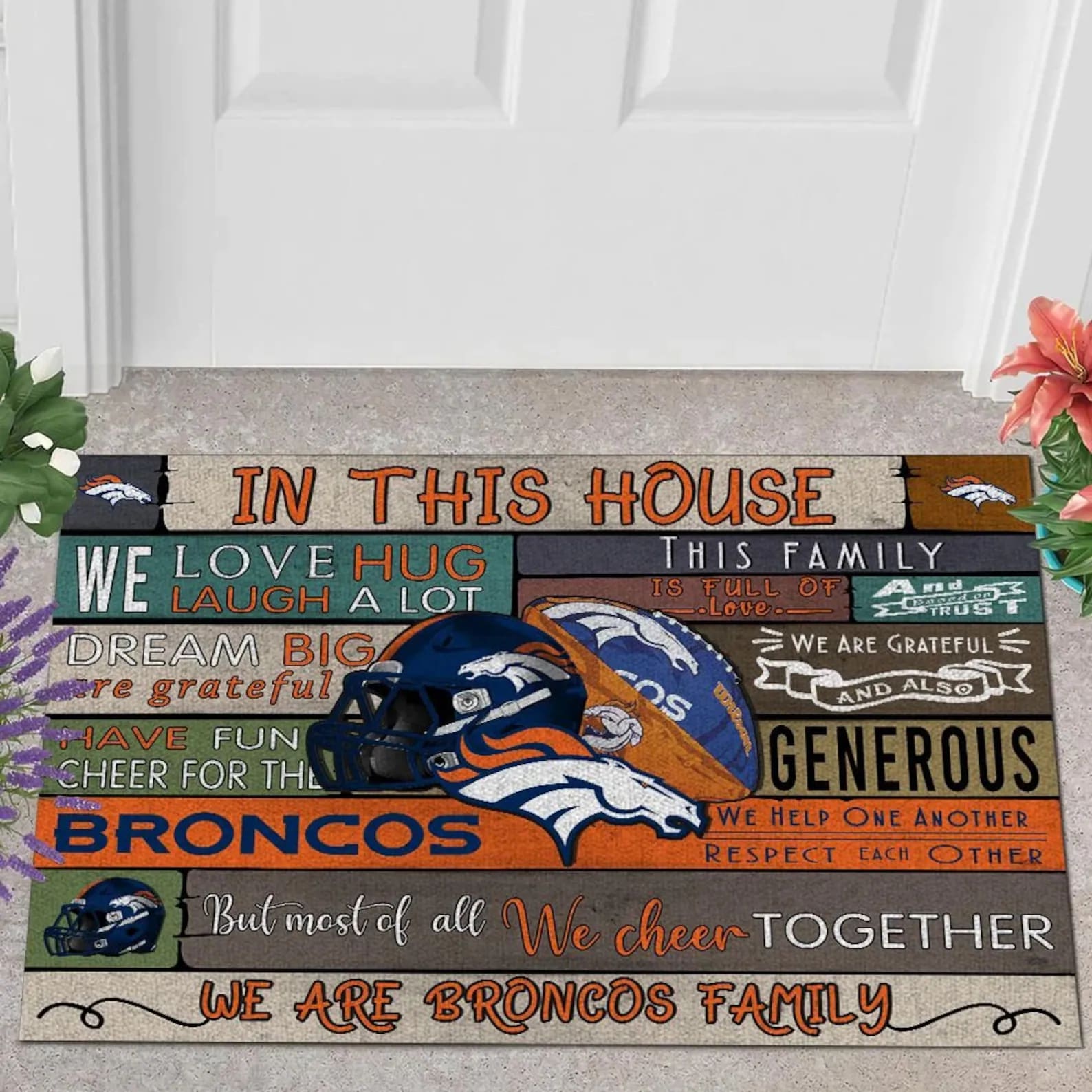 NFL Football We Are Love Broncos Nfl Doormat