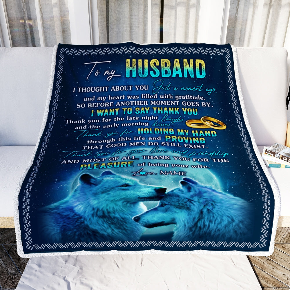 Personalized To My Husband From Wife Name Good Men Do Till Exist Birthday Anniversary Wedding Valentine S Day Blanket 1