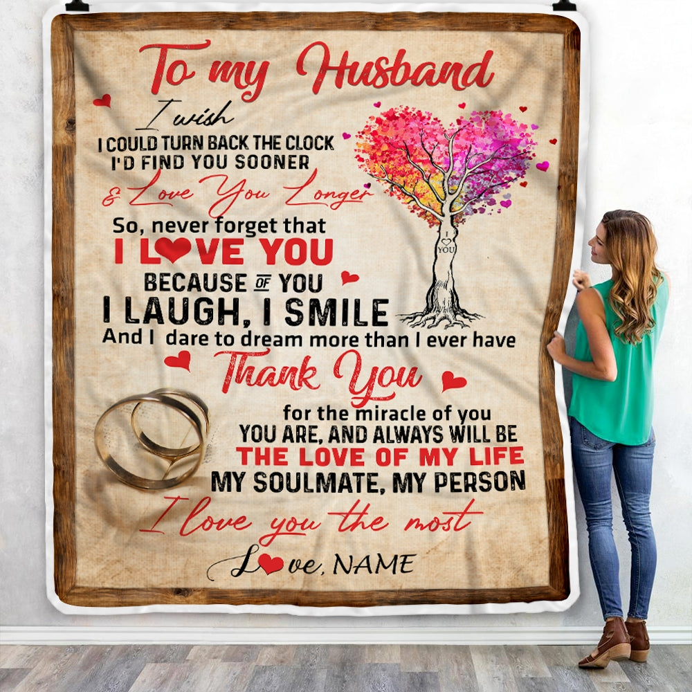 Personalized To My Husband From Wife Never Forget That I Love You Husband Birthday Wedding Anniversary Blanket 1