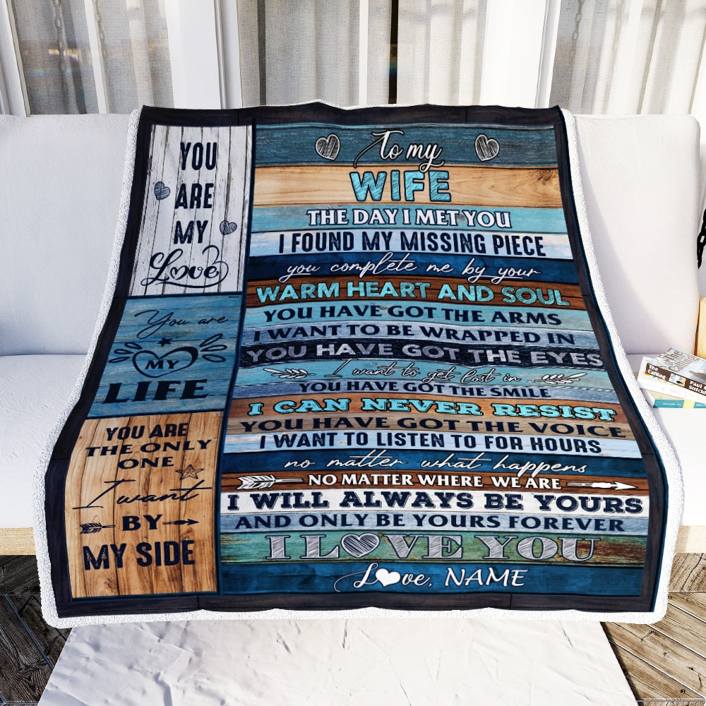 Personalized To My Wife From Husband I Love You Blessing Weet Wife Birthday Anniversary Valentine S Day Blanket 1