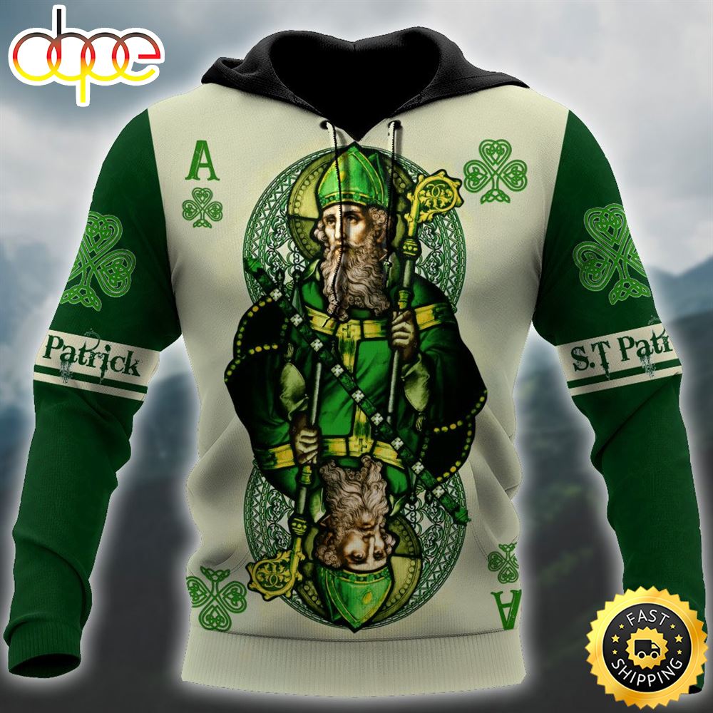 Saint Patrick Celtic Shamrock 3D All Over Print Shirt Irdojp