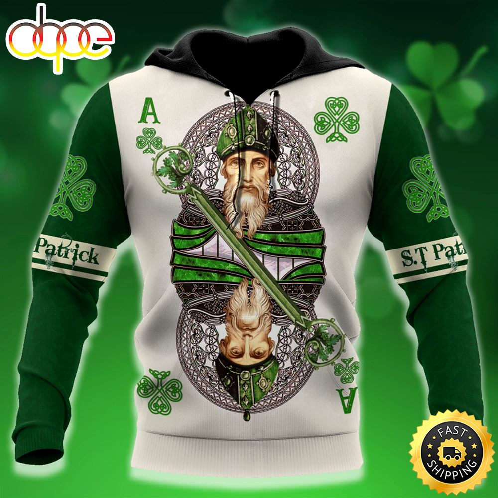 Saint Patrick With Celtic Knot 3D All Over Print Shirt Iduvsx