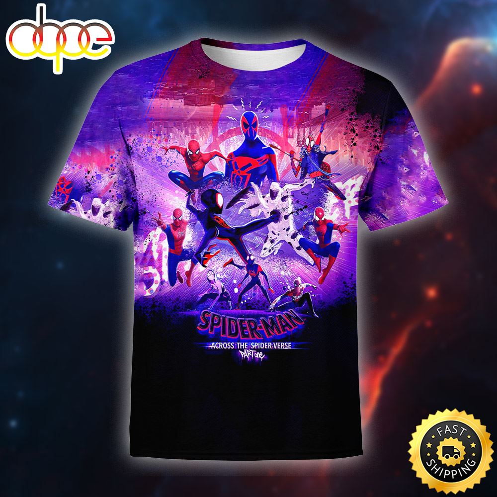 Spider-Man Across The Spider-Verse Part One All Over Print Shirt