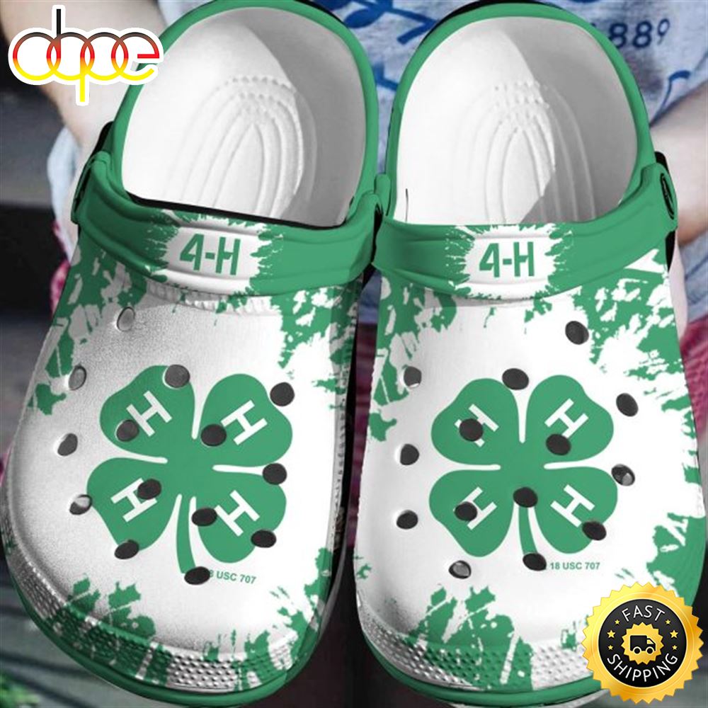 St Patrick S Day 4H Shamrock Leaf Irish Crocband Crocs Shoes Foowlh