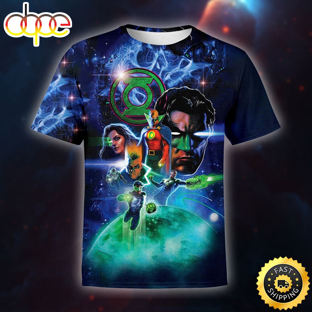 The Green Lantern Corps Poster 3d T Shirt All Over Print Shirts