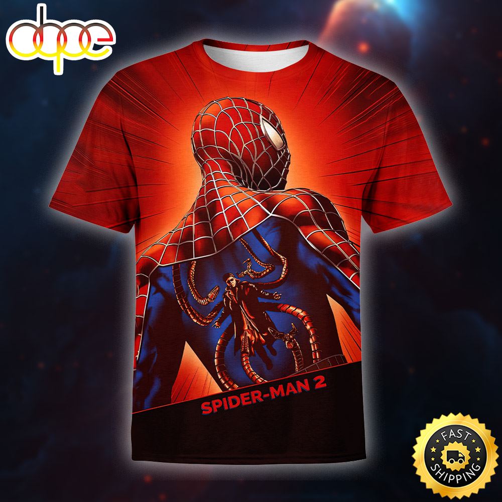 The Spider Man 2 Poster 3d T Shirt All Over Print Shirts