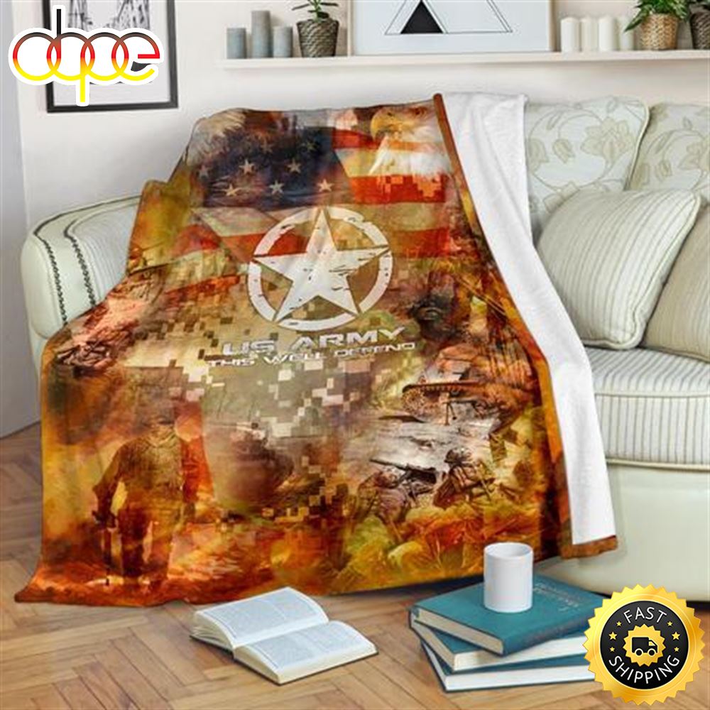 This We Will C490E1BB81n Us Army Fleece Throw Blanket 1