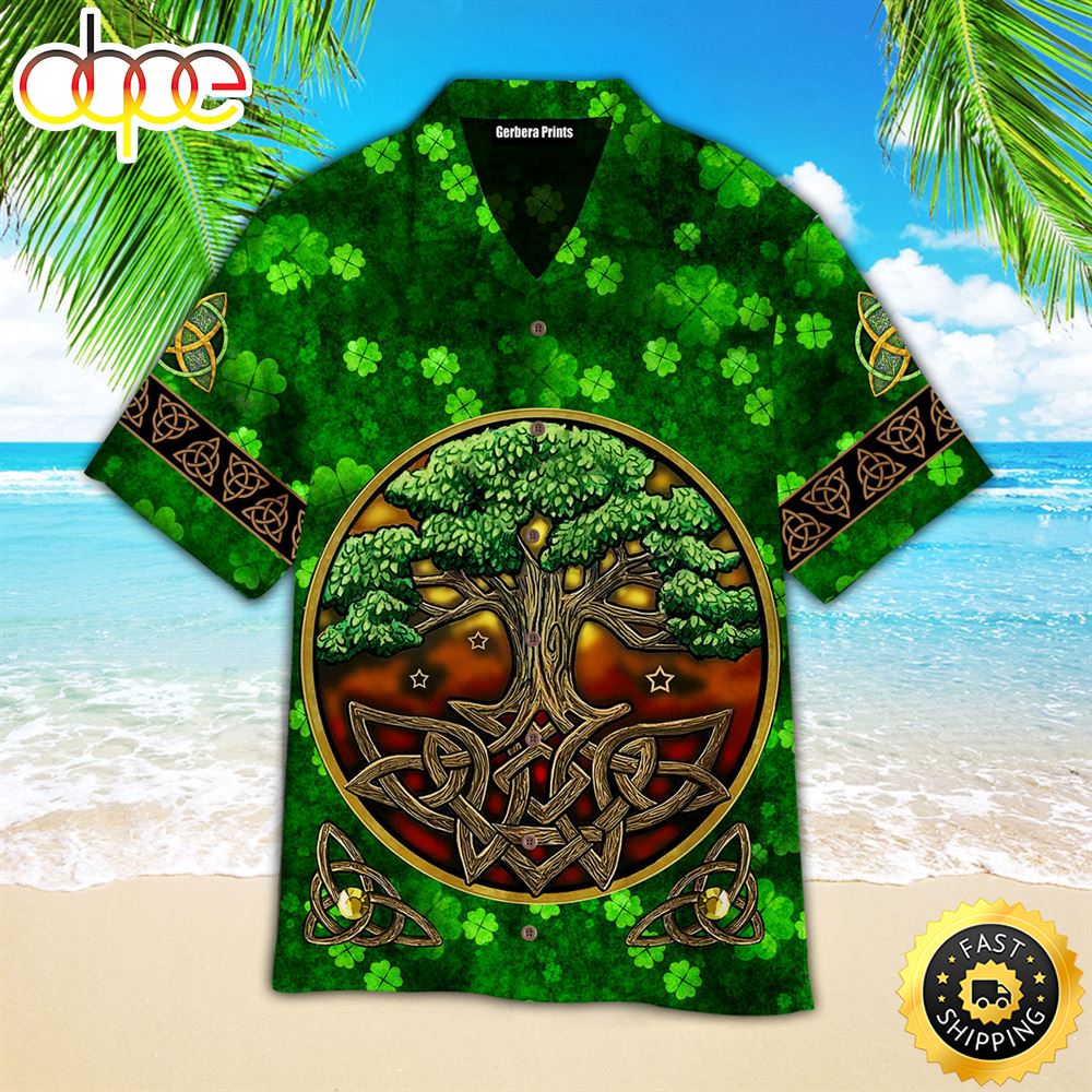 Tree Of Life Irish Saint Patrick S Day Patricksday Gifts Aloha Hawaiian Shirts 1