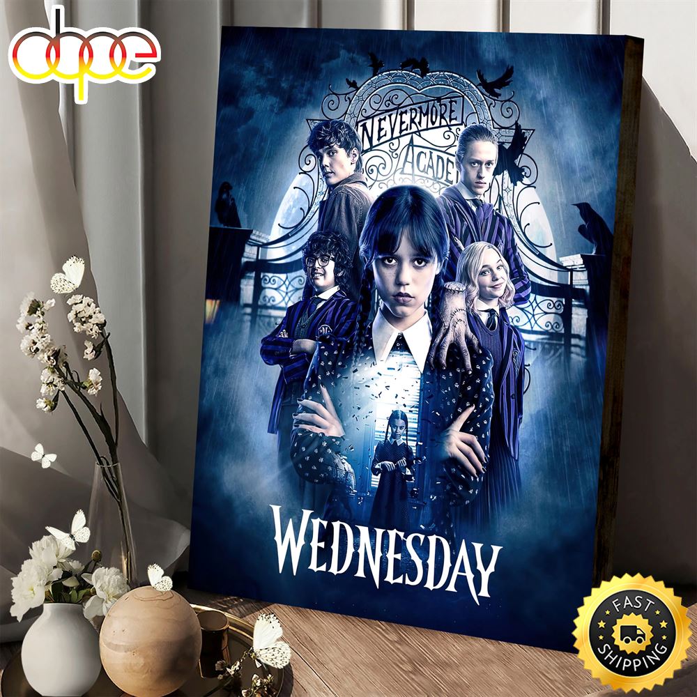 Wednesday Nevermore Academy Poster Canvas