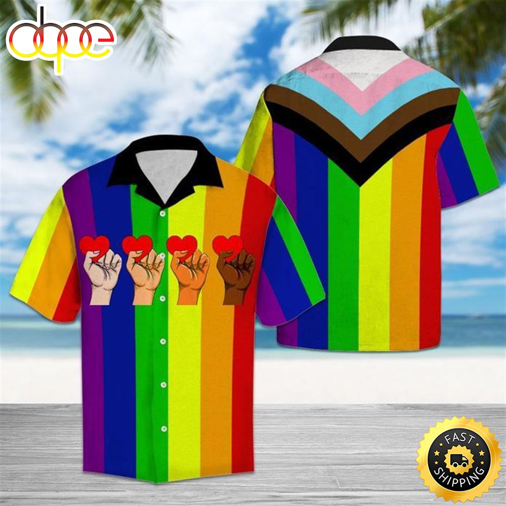 Amazing LGBT Aloha Hawaiian Shirts For Men For Women Asiid0