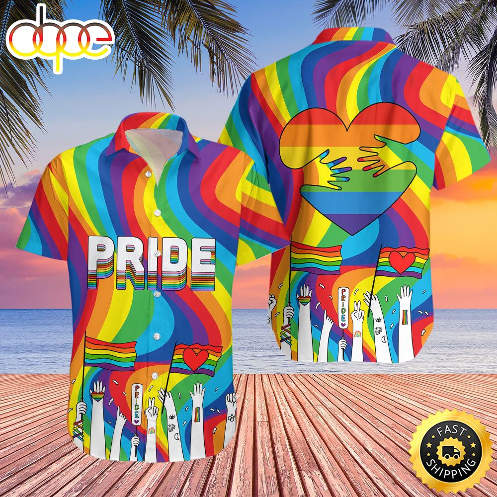 Amazing LGBT Pride Month Aloha Hawaiian Shirts For Men For Women Uicnoa
