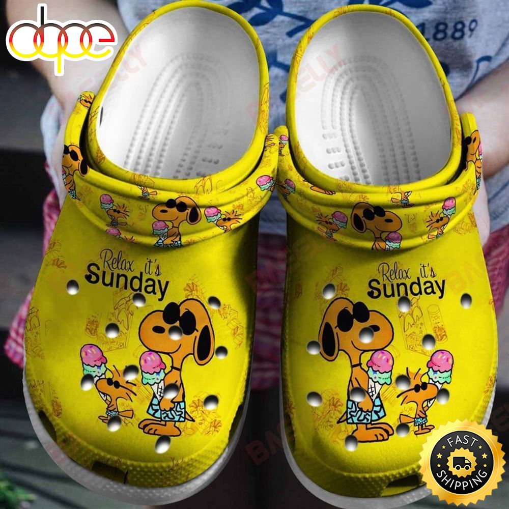 Happy Snoopy Dog Classic Crocs Shoes, Snoopy Crocs, Snoopy Gift