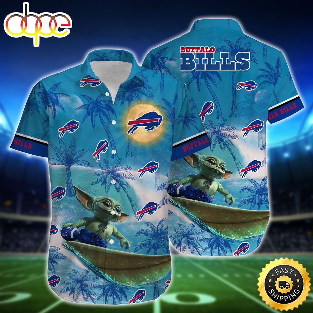 Buffalo Bills Footbal NFL Baby Yoda Style Hot Trends Summer Gift For Men Women Hawaiian Shirt Stoaqg