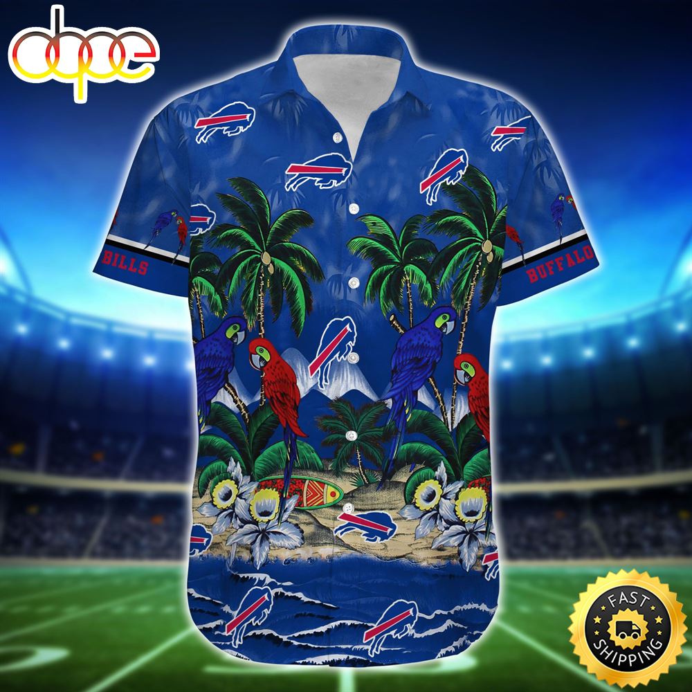 Buffalo Bills NFL Football Graphic Summer Tropical Patterns New Trends Gift For Men Women Hawaiian Shirt Pivq2p