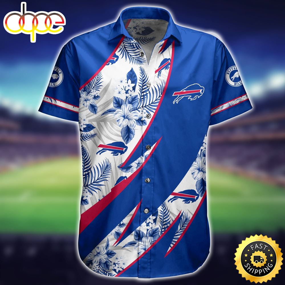 Buffalo Bills NFL Short Style Tropical Graphic Hot Trends Summer For Awesome Fans Hawaiian Shirt Vxcu8g