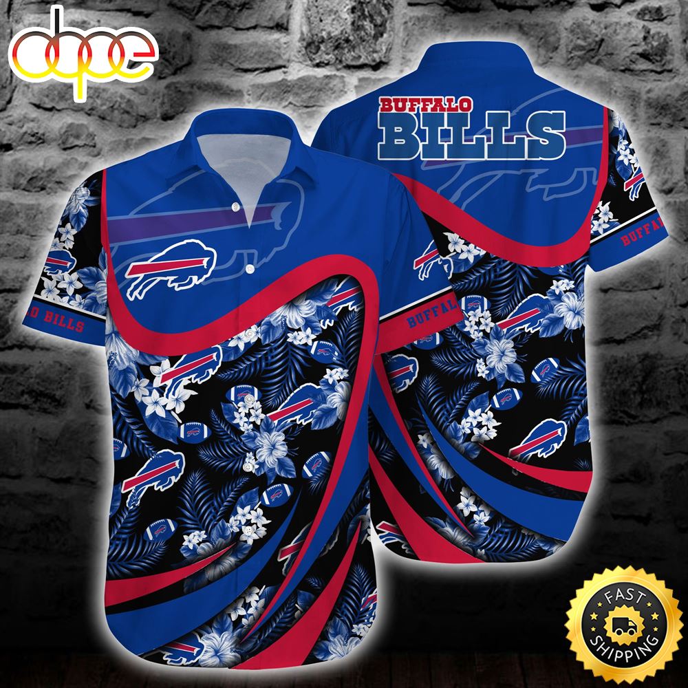 Buffalo Bills NFL Tropical Patterns Beach Shirt New Trends Gift For Sports Fans Hawaiian Shirt Gpmldh