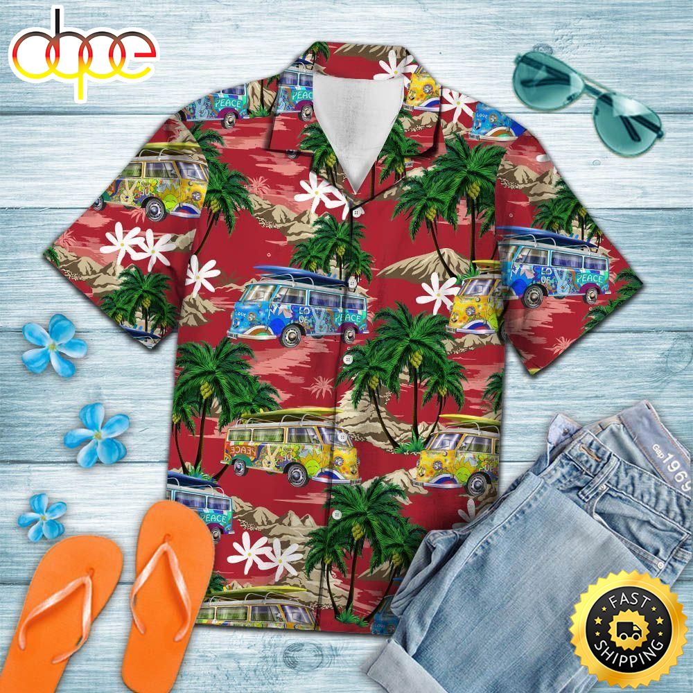 Car Palm Islred Best Design Hippie Hawaiian Shirt Beachwear For Men Gifts For Young Adults 1 Tcvdss