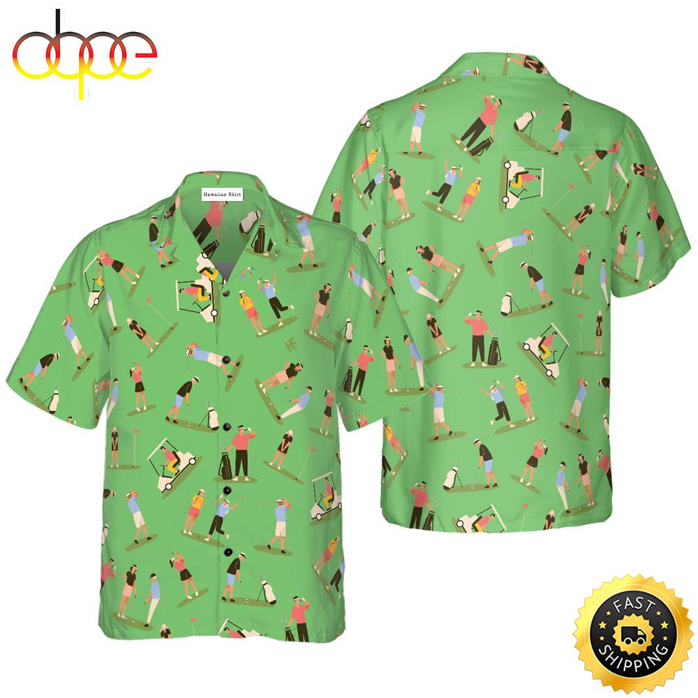 Collection Of Golf Players Hawaiian Golf Shirt For Sport Lovers In Summer Sddbsn