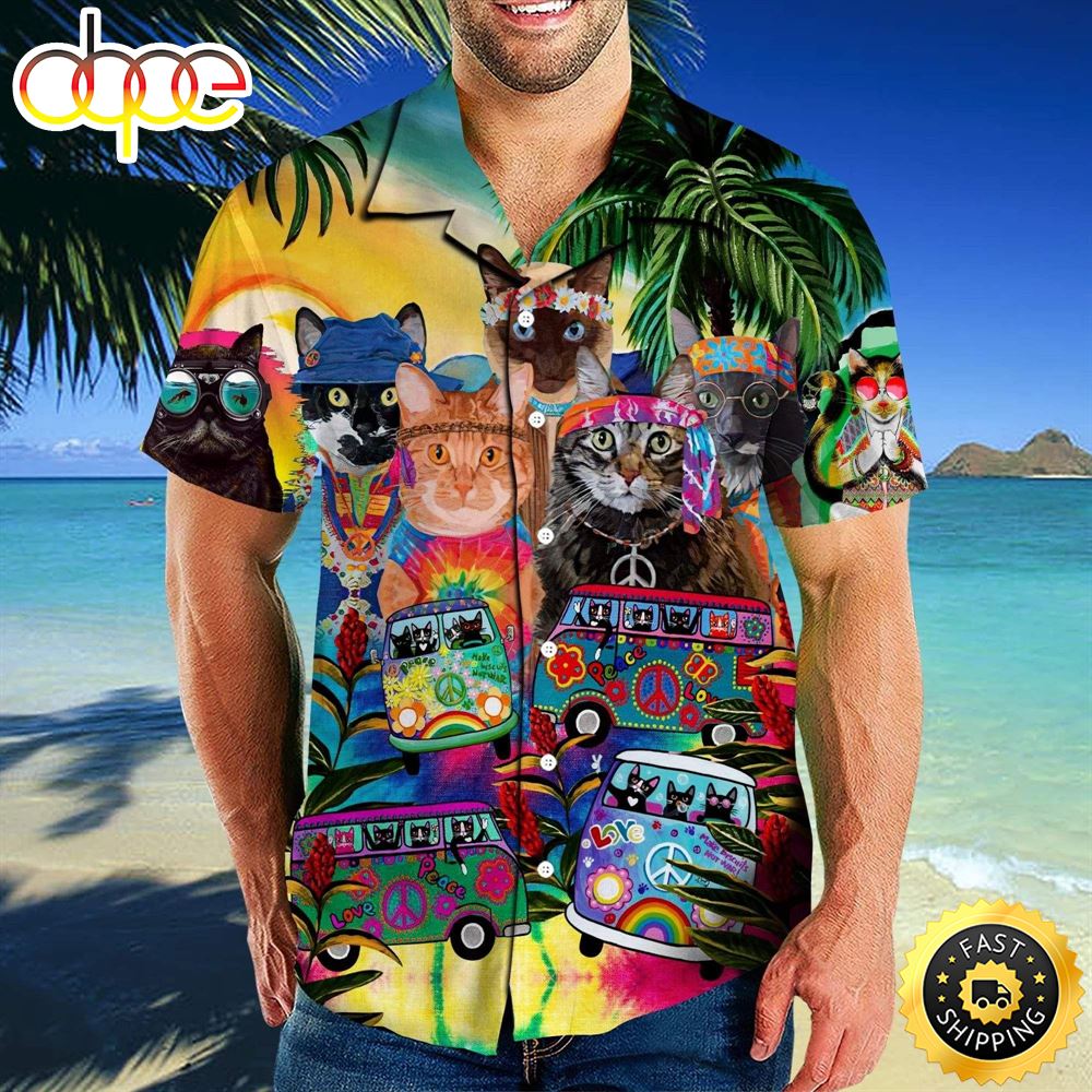 Colorful Amazing Design Hippie Hawaiian Shirt Beachwear For Men Gifts For Young Adults 1 F9hdc0