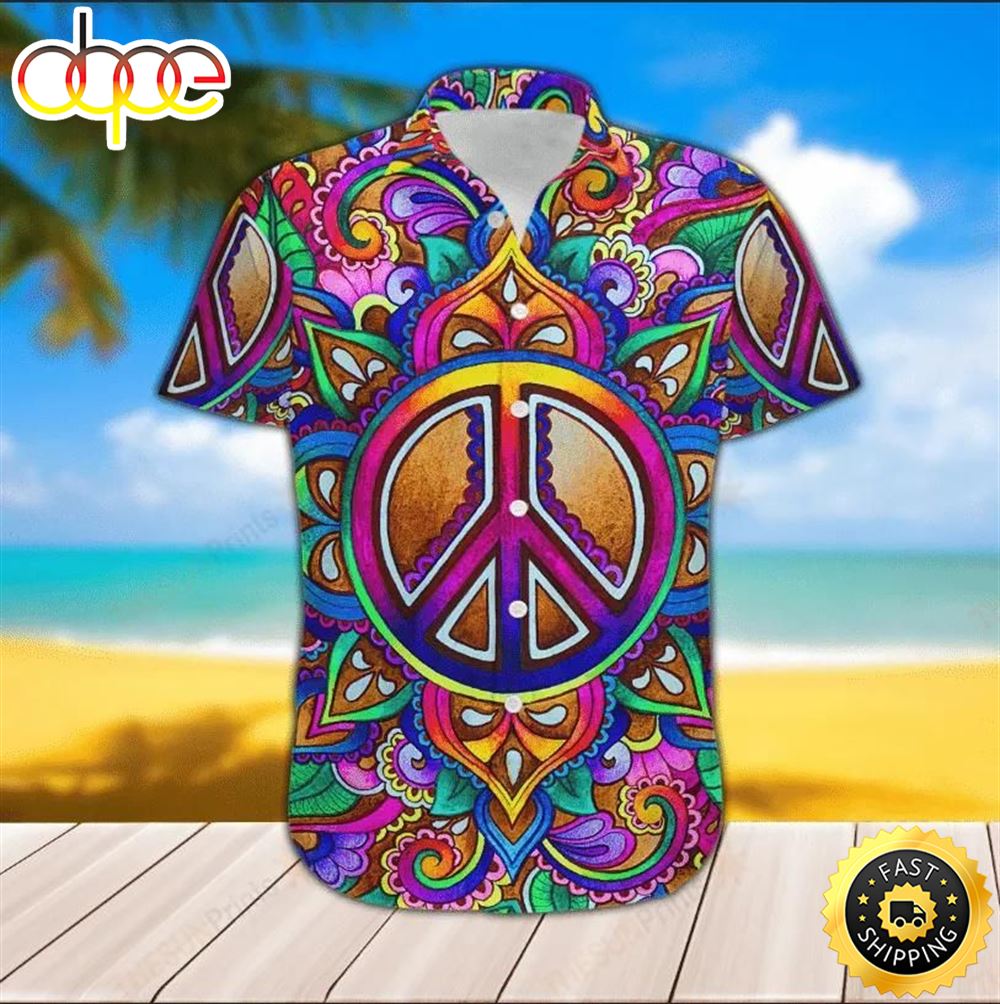 Colorful Unique Design Hippie Hawaiian Shirt Beachwear For Men Gifts For Young Adults 1 Wgzokb