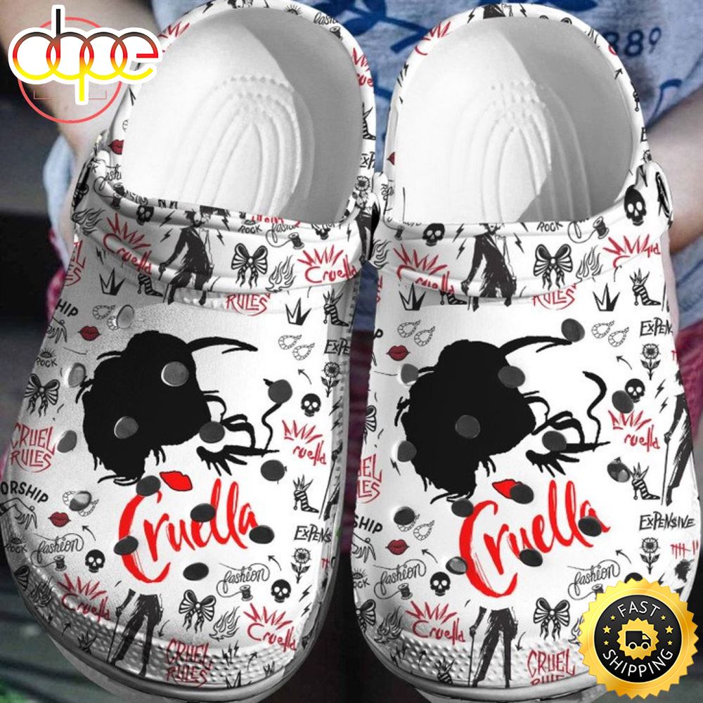 Cruella De Vil Disney Crocs Crocband Clog – Musicdope80s.com