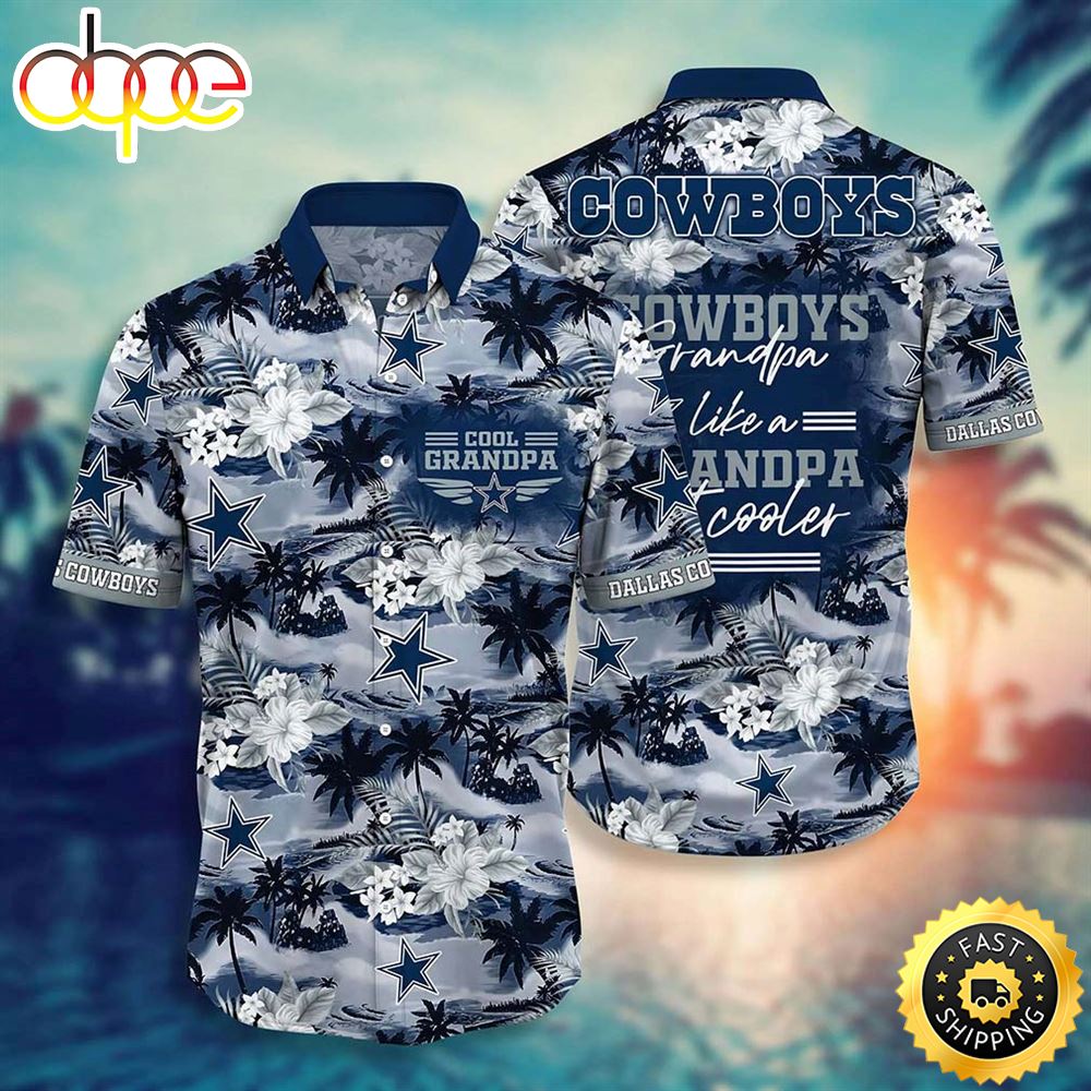Dallas Cowboys NFL For Grandparent New Trending Beach Shirt Hawaiian Shirt Zaxdhk