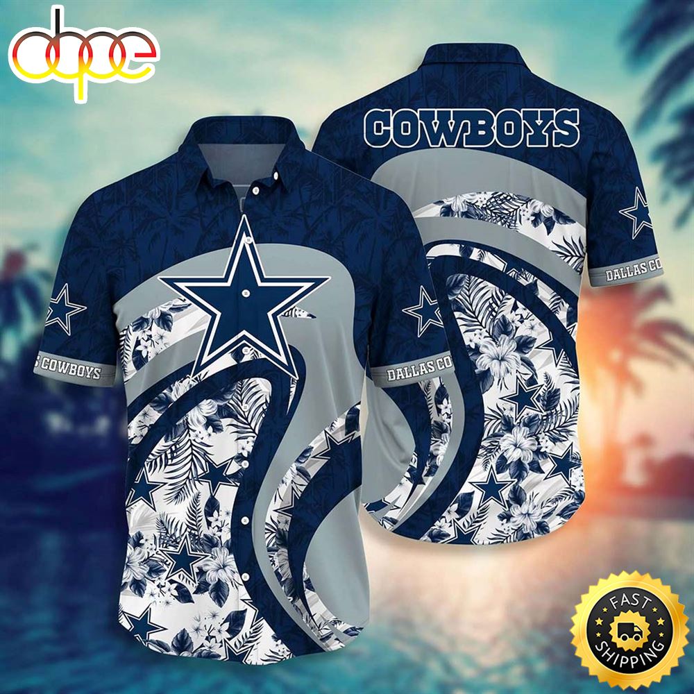 Dallas Cowboys NFL Graphic Floral Tropical Pattern This Summer For Fan Hawaiian Shirt Giexuu