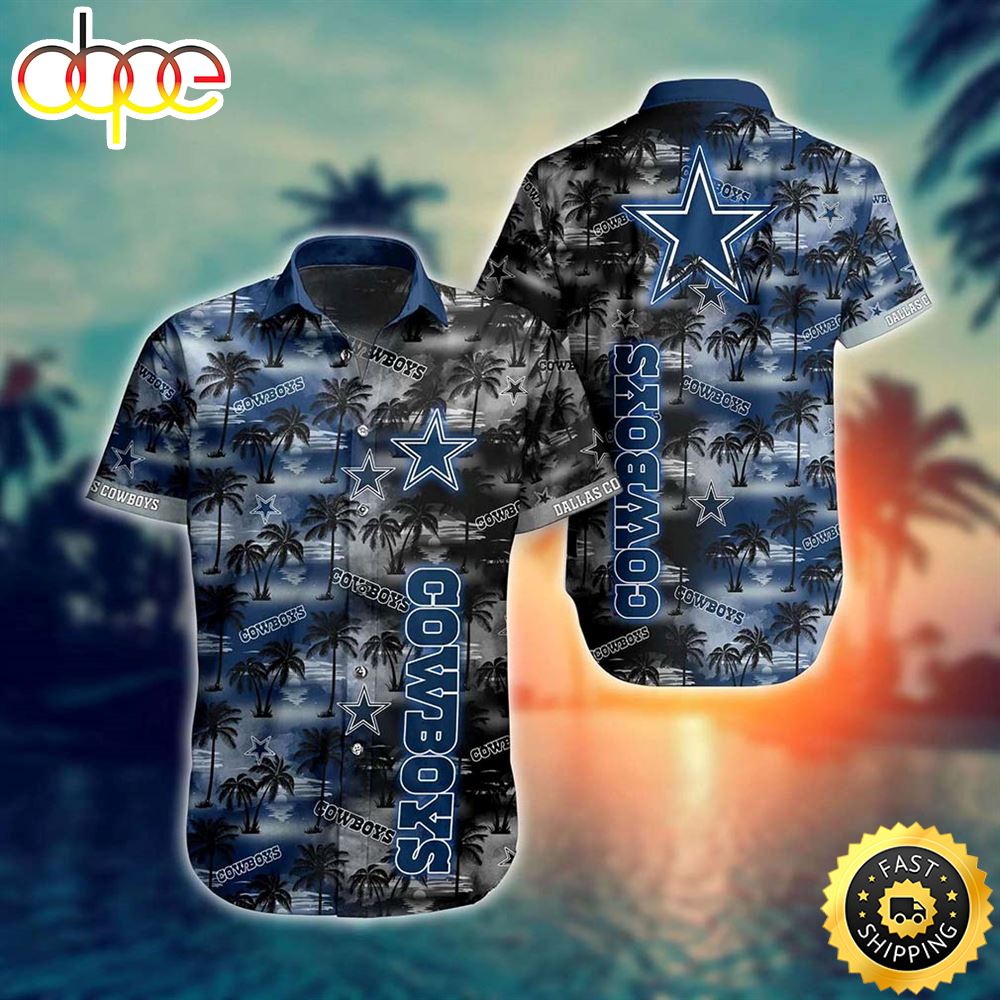 Dallas Cowboys NFL Tropical Pattern New Hot Trend Summer For Football NFL Fans Hawaiian Shirt P8bgkw