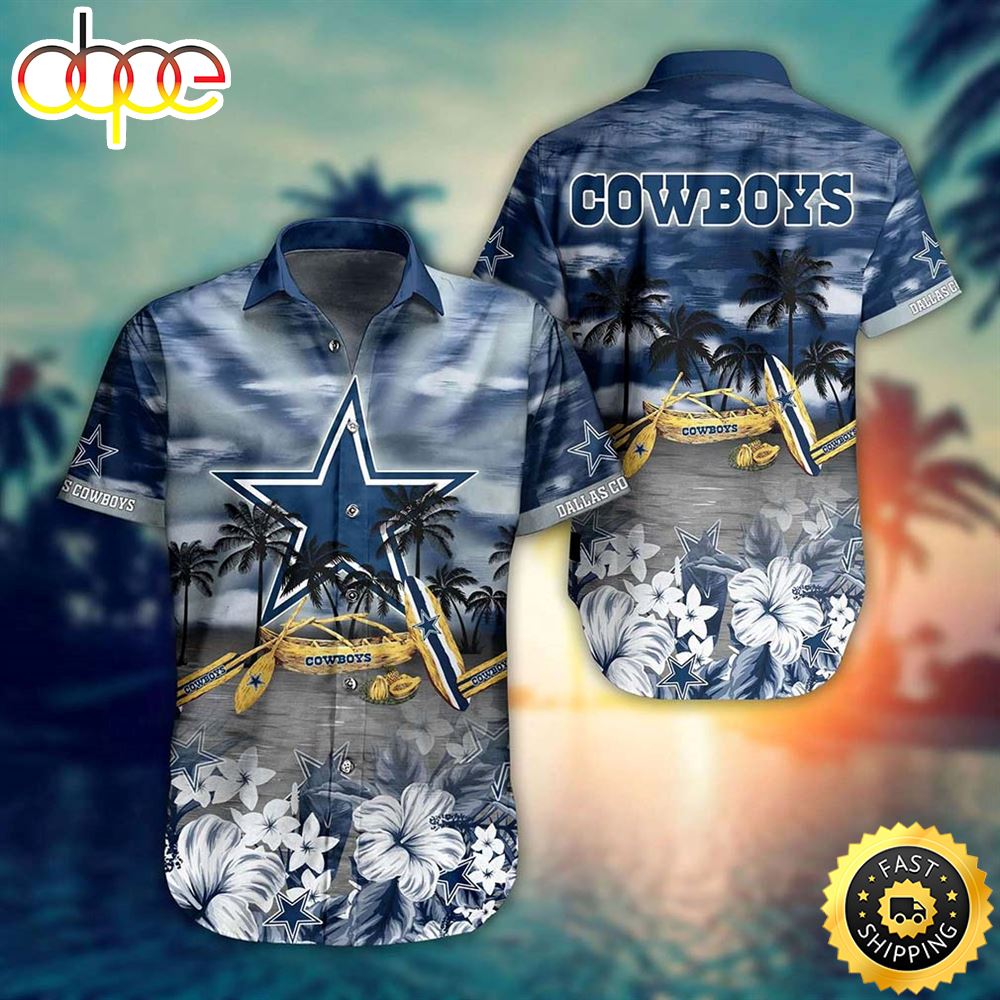 Dallas Cowboys NFL Tropical Pattern New Hot Trend Summer For NFL Football Fans Hawaiian Shirt Sbjhqw