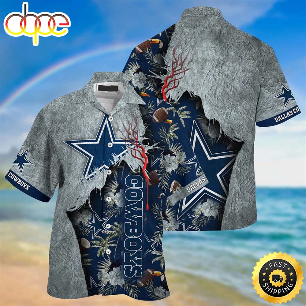 Dallas Cowboys NFL Tropical Print Sumer Best Gift For Fans Hawaiian Shirt Cola8n