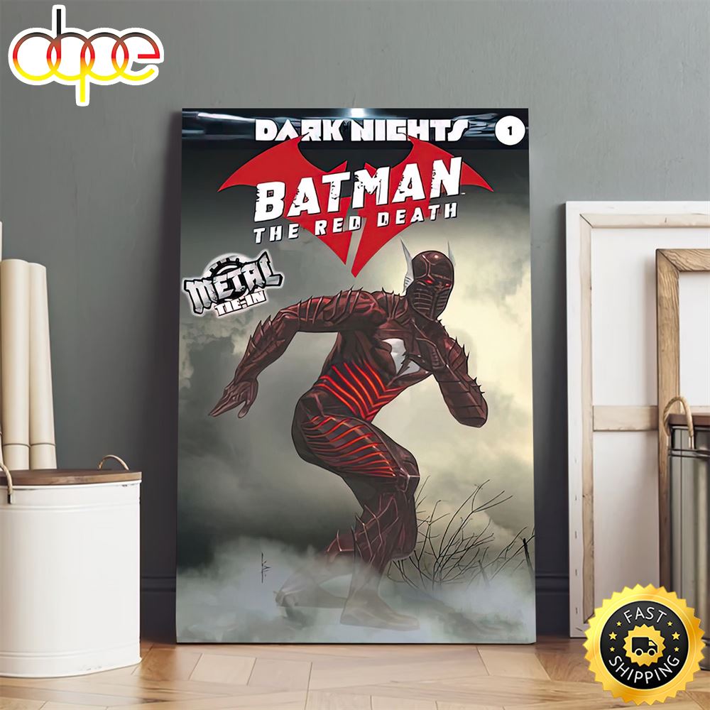 Dark Nights Bat Man The Red Death Poster Canvas Vjxpiv
