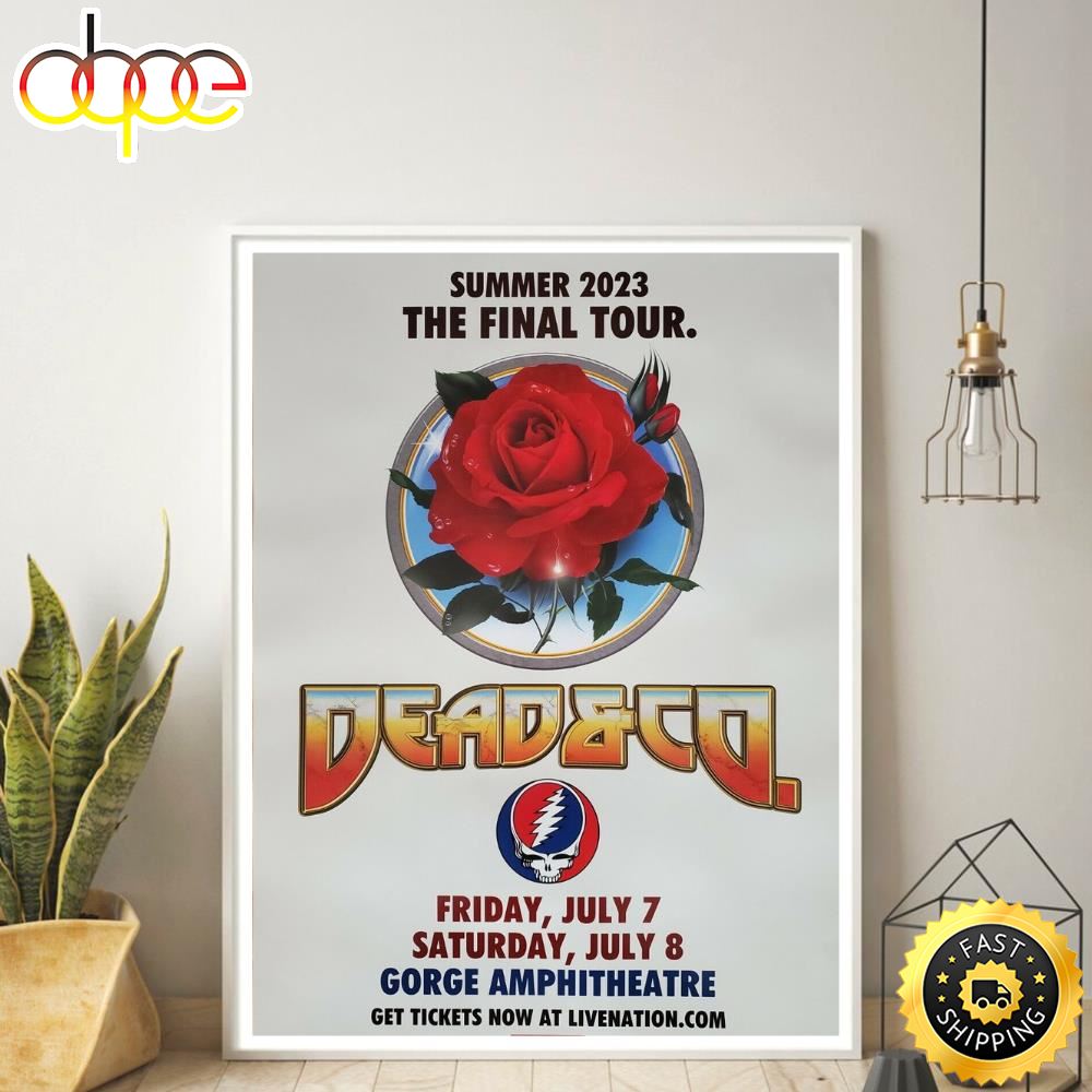 Dead Company Tour 2023 The Final Tour 2023 Dates Canvas Poster Yk7fad