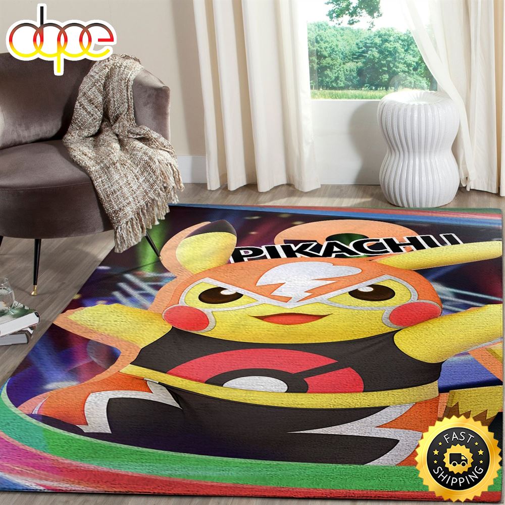 Detective Pikachu Animation Movie Pokemon Area Rug Carpet Ocbby5